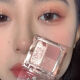 Eyeshadow 2023 new niche brand earth-colored glitter powder contour highlighter blush all-in-one palette student party Xiao Menghu 3 colors 06#小黑云