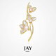 Jay pearl brooch, high-end female corsage pin suit, birthday gift for mother, mother-in-law and elders