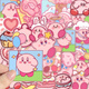 Netter Star Kirby Kirby Aufkleber Cartoon Mobile Aufkleber Tablette Wasserbecher Handkonto DIY kleiner Aufkleber wasserdichte Aufkleber zufällig 10