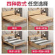 Single bed solid wood bed 1.2 meters 1.5 meters double bed frame rental house bedroom simple wooden hard board bed breathable solid wood bed - 30cm high width 1200mm * length 2000mm