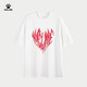 
KELME round neck T-shirt men's loose summer new pure cotton short-sleeved casual football trendy cultural shirt 9224TX1056 White M