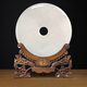
Auspicious Source Natural Afghan white jade Jade Peaceful buckle ornaments Living room Large home accessories Retirement souvenirs Customized business gifts Home living room entrance decoration ornaments White jade_36cm pure buckle (with double dragon seat)