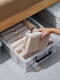 Caja de almacenamiento debajo de la cama de ropa plana de plástico transparente Caja de almacenamiento de almacenamiento de almacenamiento debajo de la cama engrosada Caja de almacenamiento de ángulo bajo 6630 Modelo plano [44*30*16.5cm]