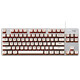 
Logitech K835 wired mechanical keyboard game e-sports keyboard 84 key computer office keyboard personalized pbt keycaps for boyfriend K835 ice cafe keycap version single light blue axis