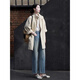 Angel Mood Windbreaker Jacke für Frauen 2025 Frühlings- und Herbst neuer Stil kleine lässige lockere japanische Arbeitskleidung Einfache große Jacke für Frauen Aprikosenfarbe L.