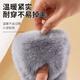 Rabbit fur winter cotton insoles plus velvet thickened high weight insoles to keep warm and cold-proof super soft 1 pair rabbit fur classic ash 38