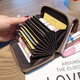 Coole Känguroo-Karten-Brieftasche Frauen 2025 Neue Brieftasche Klappbrieftasche Einfache Multifunktions-Kartenclip-Karten-Karten-Karten-Karten-Design Lotus Brown 20-Karten-Slots mit echtem Leder