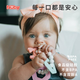 Nuby (Nuby) full silicone key ring shape teether anti-eating hand can be cooked baby chewing gum molar teeth solid teeth key ring shape 1 piece