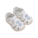 DAVE&BELLA Children's Sandals Girls Summer Baby Shoes Infant Toddler Shoes Kids Girls Toddler Beach Shoes White (Milk White) 20 (Shoe Inner Length 13.6cm)