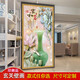 Qianqi Meng selbstklebende Tapete Eingang Eingangshalle Dekoration Malmale Wandmaler Aufkleber vertikaler Wandeingang Flur Tapete Hintergrund Hintergrund Tapete Malpapier hellviolett 684 Home und wohlhabende ganze Bildpaste kleine Trompete: Breite 60 cmx Höhe 120 cm