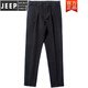 
JEEP SPIRIT autumn casual pants men's long pants Korean style straight winter clothing trendy versatile wool slim feet men's pants thick 9885 black 9885 (Autumn and Winter) 28
