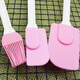 Mumuxia silicone oil brush scraper food oil brush pancake brush barbecue seasoning brush food supplement baking tool three-piece set