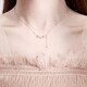 MZMZpt950 Platinum Necklace Female Star Platinum Necklace Love Clavicle Chain Chinese Valentine's Day Gift for Girlfriend Light Luxury Style - Starry Stars Free Engraving Exquisite Gift Box