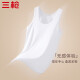 Three-gun vest men's pure cotton loose jersey bottoming cotton finely bleached old man's shirt men's vest special white XL