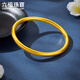 Liufu Jewelry Fuman Family Heirloom Gold Ancient Method Gold Bracelet Simple Plain Band Bracelet Single Price F41G0014DS 56mm-8.62g (including labor cost 707 yuan) Model B