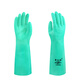 Guantes de nitrilo espesado y extendido resistente a los productos químicos de goma Corrosión resistente a la corrosión resistente al alcalón