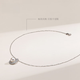 Luoyi Jewelry akoya seawater pearl necklace 8-9mm round pendant cold white light temperament clavicle chain love