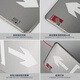 Stainless steel safety exit indicator light surface-mounted 24V36V220V universal power fire emergency evacuation sign light single-facing right 24-220V