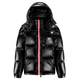 New Year's shiny men's down jacket men's jacket thickened warm brand new winter style black L 110-130Jin [Jin equals 0.5 kg]