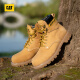 Cat Carter Big Big Yellow Boots Boots Martin Boots Hombres de acero para hombres Cabezales de alta colisión resistente a los zapatos alto P89162O1BDC25 Amarillo 42