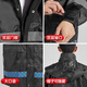 胜丽 反光雨衣分体救援环卫值勤交通施工防洪服210T涤塔夫PVC BR2-671 黑色 XL