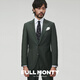 FULL MONTY Italian imported VBC suit men's neo-retro single-breasted light business slim suit suit olive green 6407 46