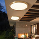 
Heling Copper Ultra-thin Outdoor Balcony Ceiling Light Villa Stairway Entrance Entry Headlight Waterproof Terrace Garden Light X3894/Ultra-thin Large 50cm/Three Color Adjustable