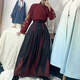 Sichuan Falcon Hanfu erwachsener männlicher Held -Gelehrter Altes Kostüminininnenin schwarzer Seidenhirsch Jinyiwei Tang Anzug junger Master Performance -Kleidungsklasse Kleidung Zhufeng + Belt + Wristguard + Fan xl