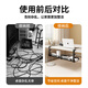 ProPre desktop cable management frame cable management slot box TV monitor without punching desktop data cable wire socket router storage tool black single layer telescopic model