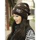 
Simplified young mother hat winter hat for women with autumn and winter versatile Korean style warm plus velvet bag head hat fashionable ladies mother 2 packages (6049 cafe++6076 burgundy) lining plus velvet