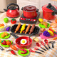 
Miaobeile mini kitchen children's toys girls playing house simulated kitchen chewyle cooking set girl birthday gift