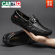 
CARTELO crocodile (CARTELO) men's 2025 new leather spring and autumn men's shoes breathable hollow soft sole one foot pedal driving casual leather shoes trend brown 9905 41 [Standard size of leather shoes]
