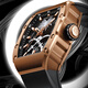 Bugatti (bonest gatti) montre un cadeau d'anniversaire pour le petit ami allemand entièrement automatique creux mécanique montre imperméable du canon luminescent