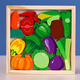 Sangetian (Sangty) El rompecabezas de la mano de la mano de la mano de los niños del rompecabezas de animales tridimensionales Bloque de construcción Puzzle Baby Intelligence Toy 1 Educación temprana Tema de vegetales de 3 a 6 años YQ