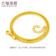 Luk Fu Schmuck Fuß Gold Squake Knochenkette Gold Halskette Einfache Claserotin Kette Preisträger L04TBGN0010 6,53 Gramm (einschließlich Arbeitskosten 653 Yuan)