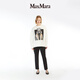 
MaxMara [Zhenxuan Huixiang] Women's printed cotton sweatshirt 1926014106 Ivory white XS