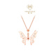 Chow Tai Fook MONOLOGUE Monologue Thirty Degrees North White Shell Butterfly Pendant with Silver Chain (Small Edition) MA1752