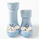 Chaussures pour bébé de Dragon enfantin bébé chaussures pour tout-petits antidérapantes chaussures de plancher intérieur mignon caricatures d'apprentissage des chaussures de marche et chaussettes printemps et d'automne modèle amélioré résistant [kaki vertical] 1 paire, 12 cm de longueur, recommandée 6-12 mois