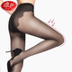 Langsha stockings, female-sexy pantyhose, not easy to hook silk, phoenix butterfly crotch flesh-colored beautiful legs stockings leggings tights women's black stockings z6818-2 Fengdie crotch-skin 1 black 1 pair, both size