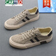 
CARTELO men's shoes new canvas shoes 2024 summer thin casual shoes men's low top Korean style trendy versatile breathable board shoes black rice 24103 40