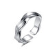 Banidier endless ring for men, trendy men, single index finger ring, female couple, student personality, versatile internet celebrity tail ring for boyfriend, endless ring (opening can be adjusted in size)