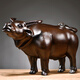 Awesome ornaments rosewood carving scalpers craft gifts opening housewarming gifts for gifts for wooden zodiac signs of ebony carving cattle [38 cm long]
