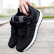 Shuman Xiaozu shoes for men's shoes for men's new summer anti-slip soft sole dad shoes for mother casual sports shoes for women spring and autumn single shoes for four seasons mesh breathable travel safety walking shoes 829 black men's style 41