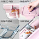 La lonchera de vidrio de manzana verde se puede calentar microondas para la cuadrícula especial de la trabajadora de la oficina del alumno de alumnos de la cuadrícula de aislamiento fresco Partition Bento Bowl [Rock Pink] Longitud 1050 ml/tres particiones