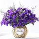 AIMAN Yunnan Flowers Dried Flower Bouquet Forget-Me-Not Lover Grass Combination Starry Gypsophila Living Room Real Flowers Flower Arrangement Home Furnishings Pink + Grass About 30 Pieces Not Included in the Flower Basket
