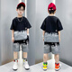 Disney Brand Children's Clothing Boys Sommeranzug 2023 Neue Sommerkoreanische Version Junge mittelgroße Kinder Internet Prominente Kurzärärmeltrend 826 Sets White 120