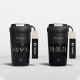 TOMIC Intelligent Display Thermos Water Cup High-Looking Coffee Cup Office Couple Tea Cup Personalized Birthday Gift Black 380ml