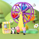 
[90% new] Peppa Pig Toys Ferris Wheel Park Cartoon Playground Peppa George Doll Playing House Children's New Year Gift