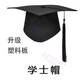 祥蓝尔礼帽18岁高中毕业帽校徽学士帽硕士博士帽帽徽章 学士帽【塑料衬】 可调