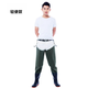 Fisherman Le over-the-knee waders half-length thickened rain boots and rain pants waterproof leather forks for men and women fishing pants and shoes one-piece leg pants green fishing pants 40